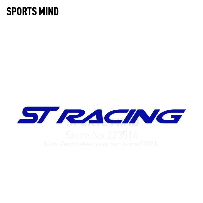 ST Racing Car Sticker — Motorsport Body Decal