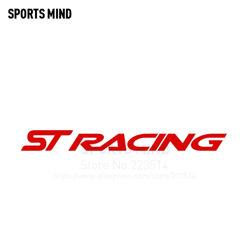 ST Racing Car Sticker — Motorsport Body Decal