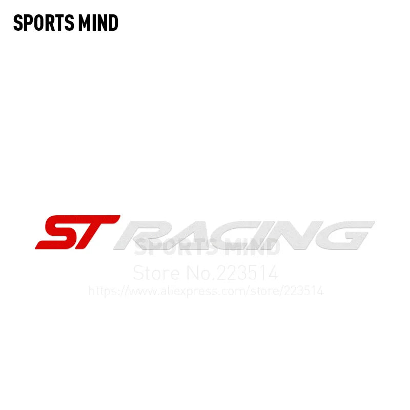 ST Racing Car Sticker — Motorsport Body Decal