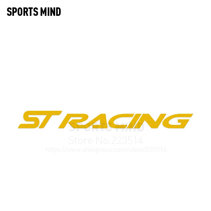 ST Racing Car Sticker — Motorsport Body Decal