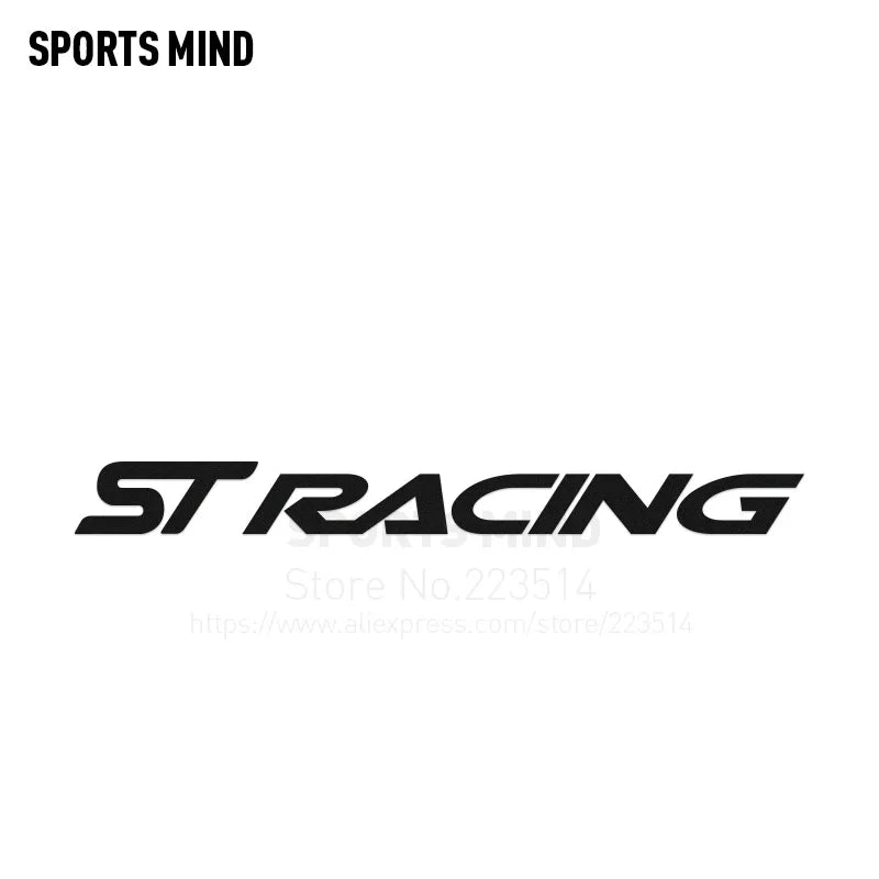 ST Racing Car Sticker — Motorsport Body Decal