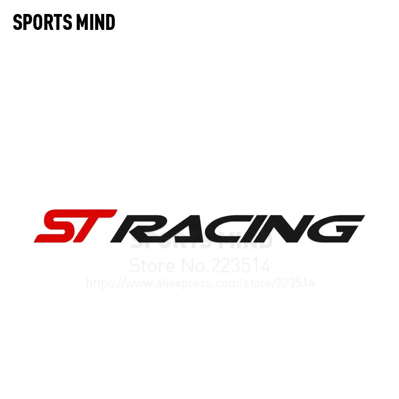 ST Racing Car Sticker — Motorsport Body Decal
