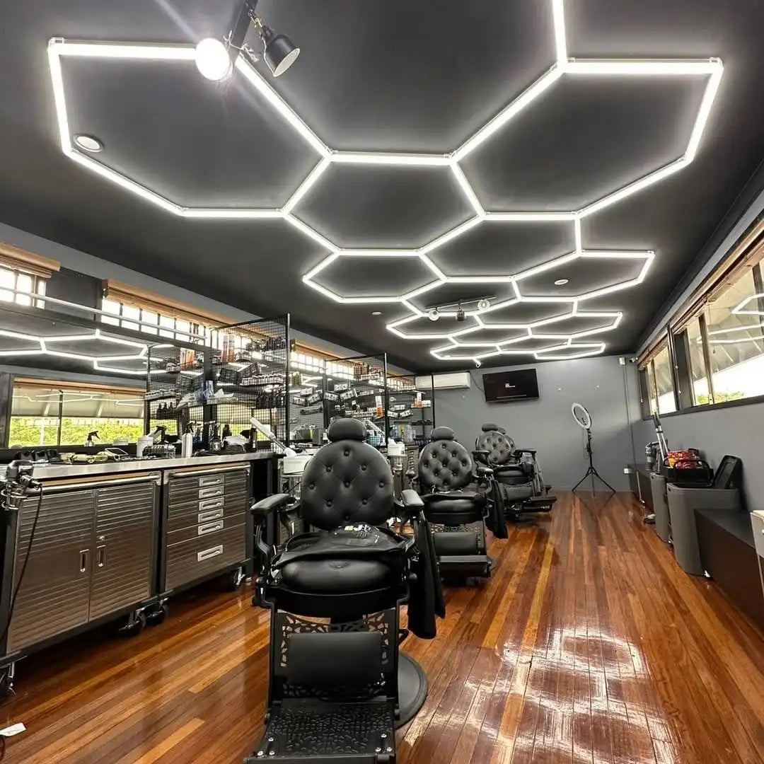 Honeycomb LED Tube Light — Garage & Workshop Ceiling Lamp