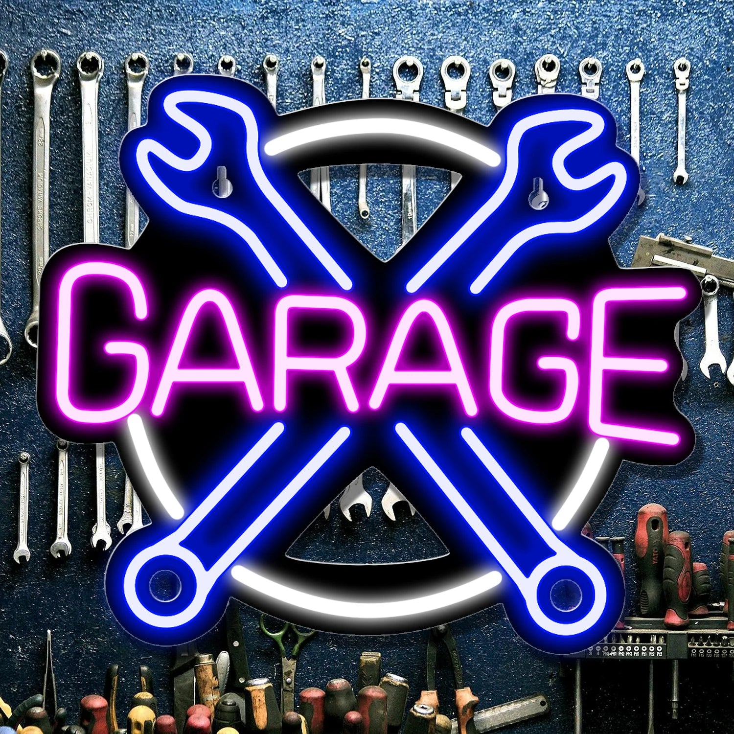 Garage Neon LED Sign — Car Workshop Wall Decor