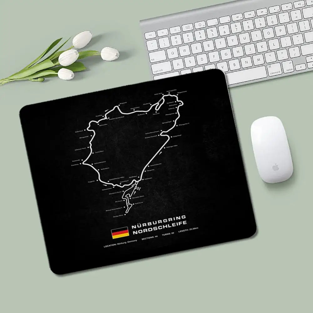 Nürburgring Desk Mat — Racing Track Gaming Mouse Pad