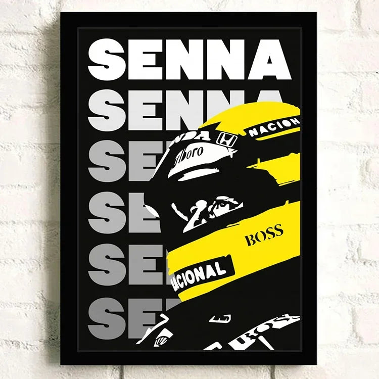 F1 Racing Car Canvas Poster — Motorsport Wall Art