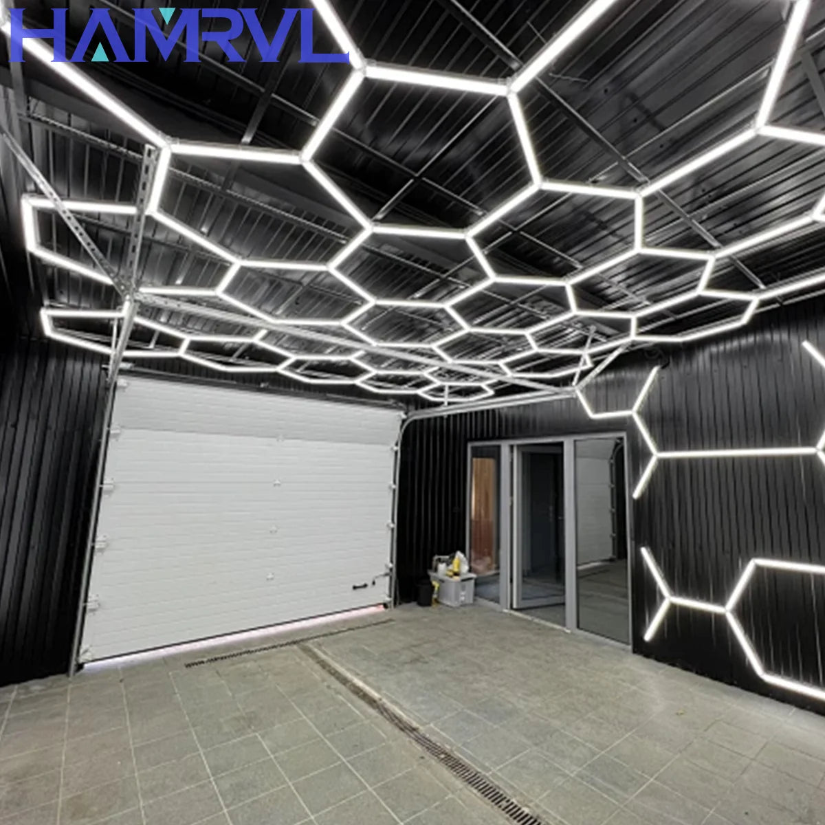 Hexagon Honeycomb LED Garage Light — 6W Ceiling Lamp
