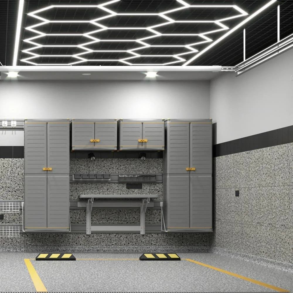 Honeycomb LED Tube Garage Light — Ceiling Strip Lamp