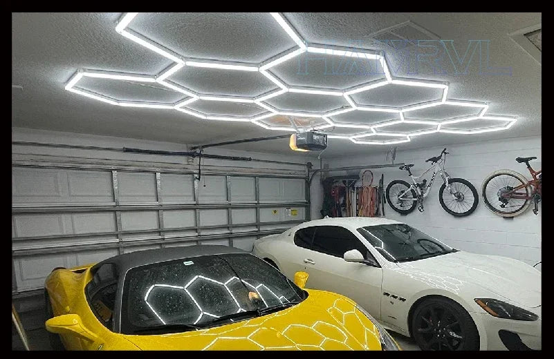 Hexagon Honeycomb LED Garage Light — 6W Ceiling Lamp