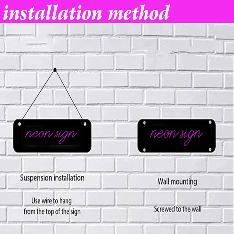 Gearbox Neon Sign — LED Speed Gear Garage Wall Light