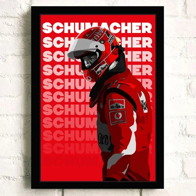 F1 Racing Car Canvas Poster — Motorsport Wall Art