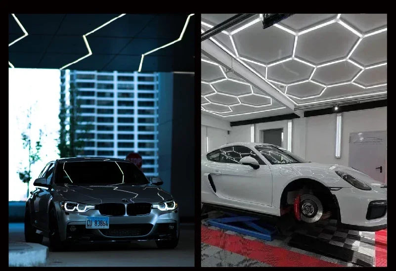 Hexagon Honeycomb LED Garage Light — 6W Ceiling Lamp