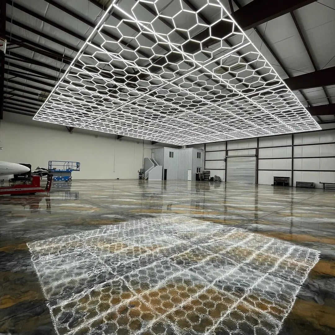 Honeycomb LED Tube Garage Light — Ceiling Strip Lamp