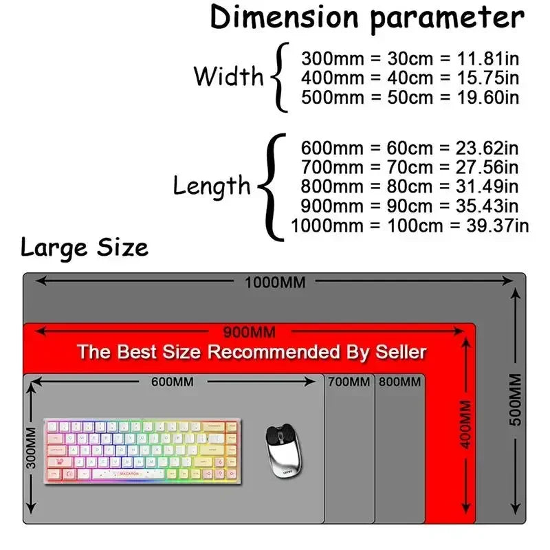 White Sports Car Extended Desk Mat — XL Gaming Mouse Pad