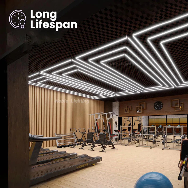 Hexagonal LED Garage Light — 6500K Workshop Ceiling Lamp