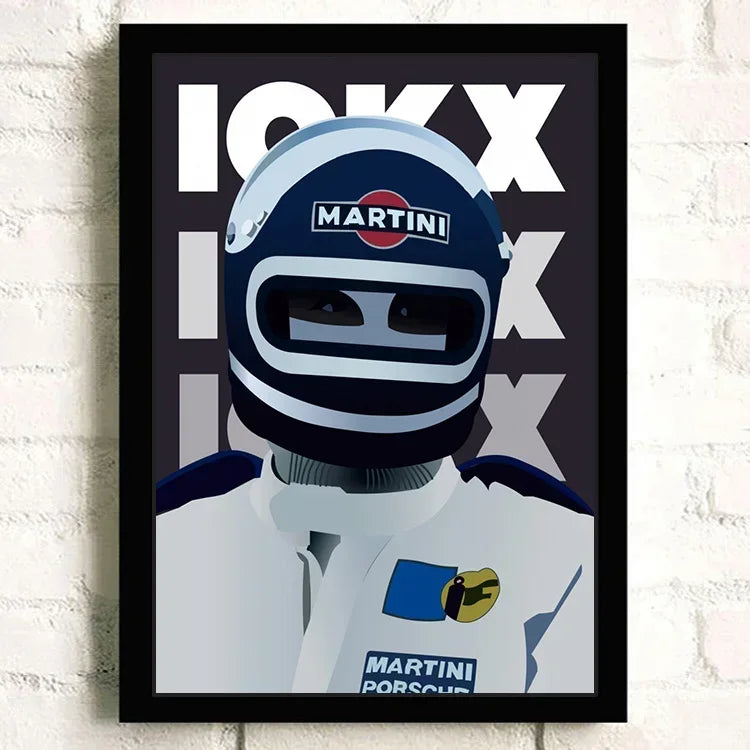 F1 Racing Car Canvas Poster — Motorsport Wall Art