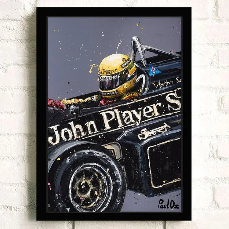F1 Racing Car Canvas Poster — Motorsport Wall Art