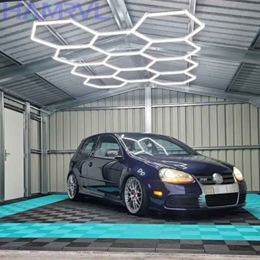 Hexagon Honeycomb LED Garage Light — 6W Ceiling Lamp