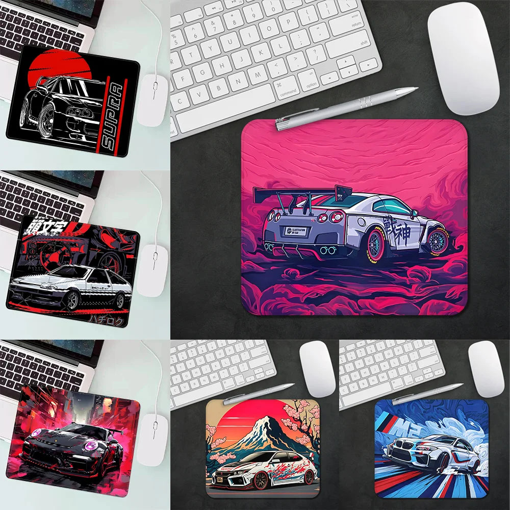 Sports Car Logo Desk Mat — Gaming Mouse Pad