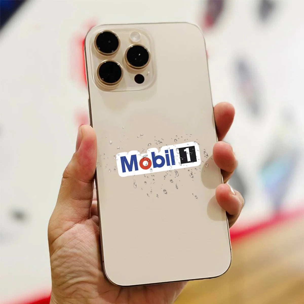 Mobil 1 Racing Sticker Pack — 9 Pcs Waterproof Decals