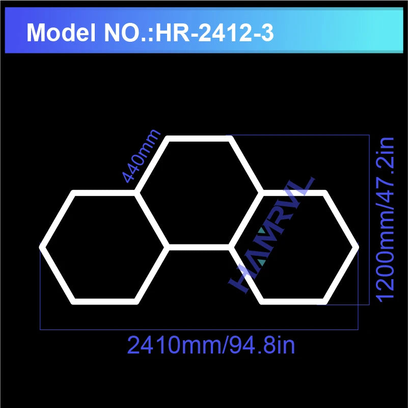 Hexagon Honeycomb LED Garage Light — 6W Ceiling Lamp