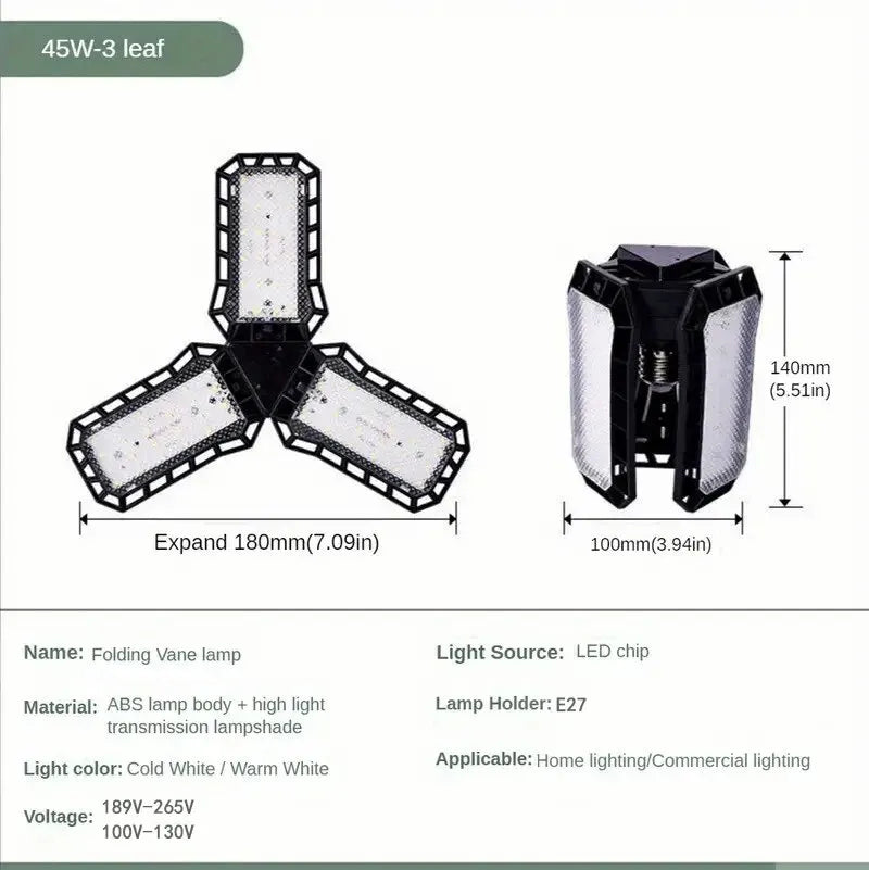 Super Bright LED Garage Bulb — 40W 60W 80W E27 Shop Light