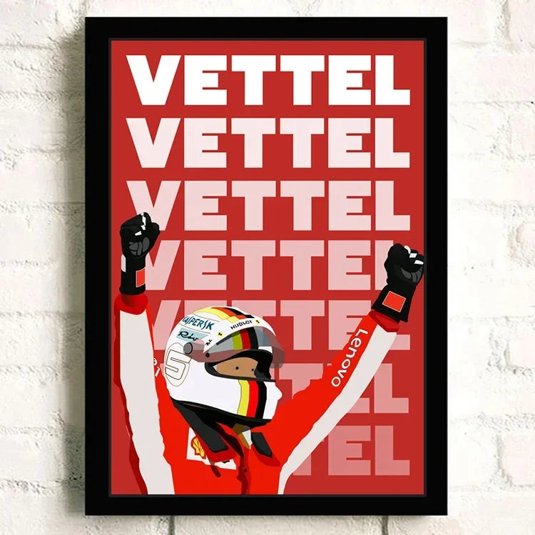 F1 Racing Car Canvas Poster — Motorsport Wall Art