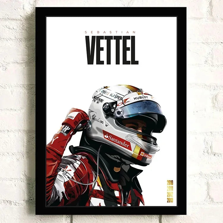 F1 Racing Car Canvas Poster — Motorsport Wall Art