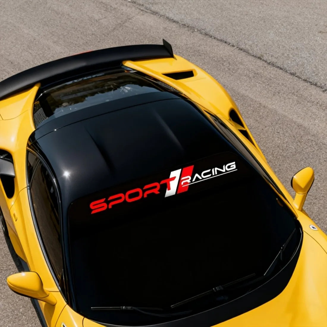 Racing Windshield Decal — Waterproof Vinyl Car Sticker