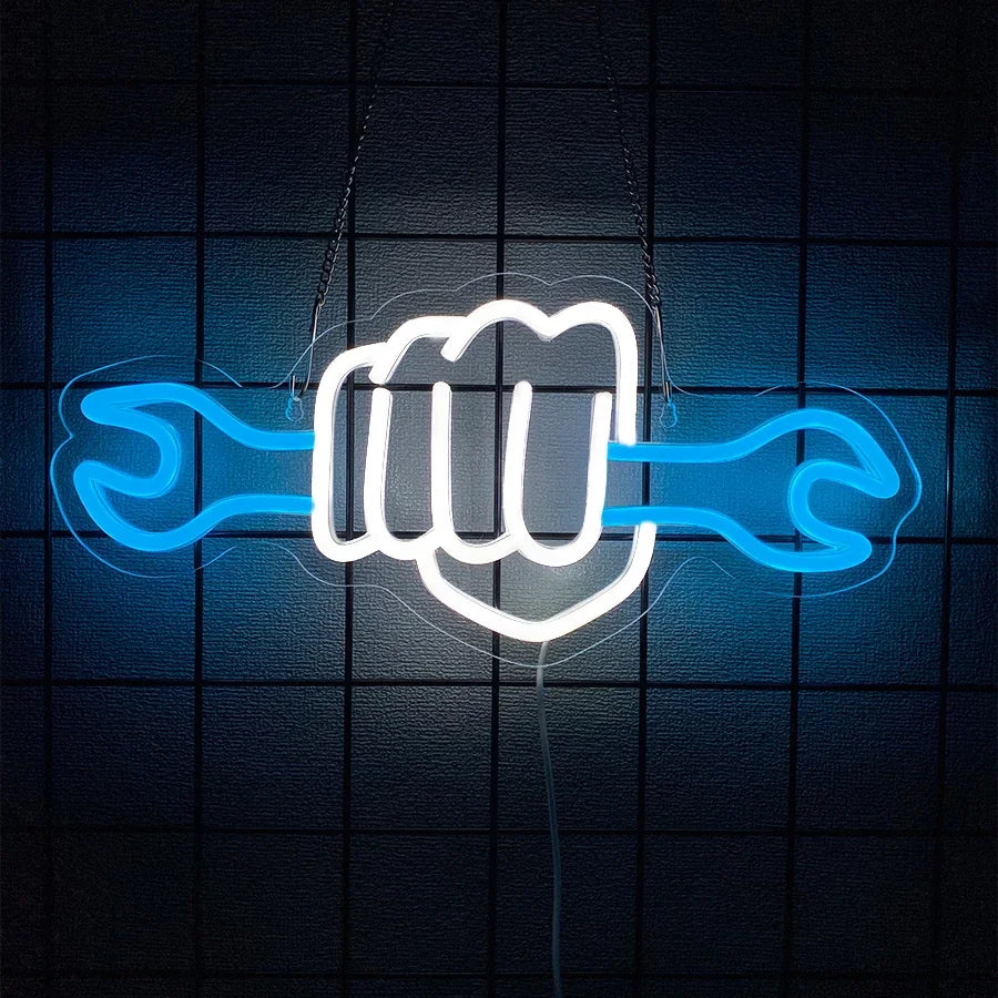 Auto Repair Neon LED Sign — Garage & Man Cave Wall Light