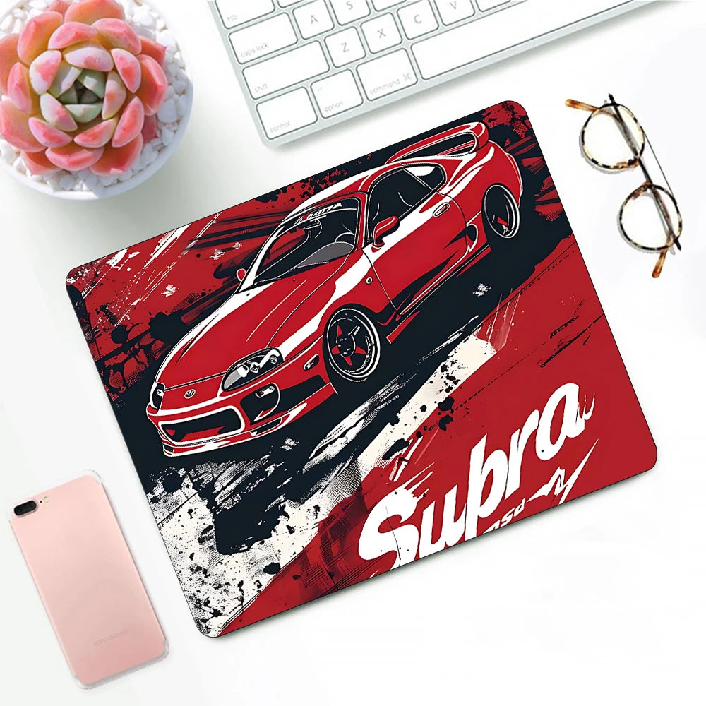 Sports Car Logo Desk Mat — Gaming Mouse Pad