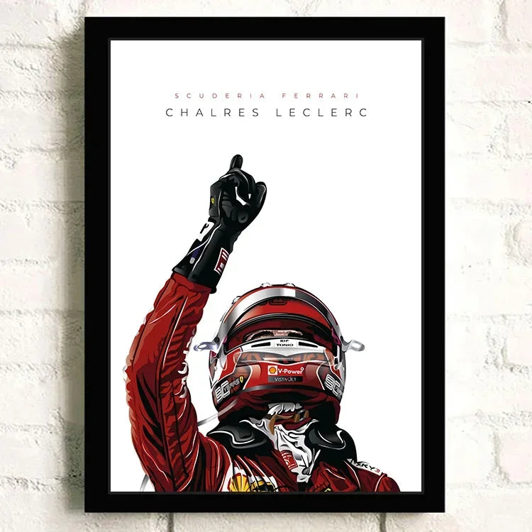 F1 Racing Car Canvas Poster — Motorsport Wall Art