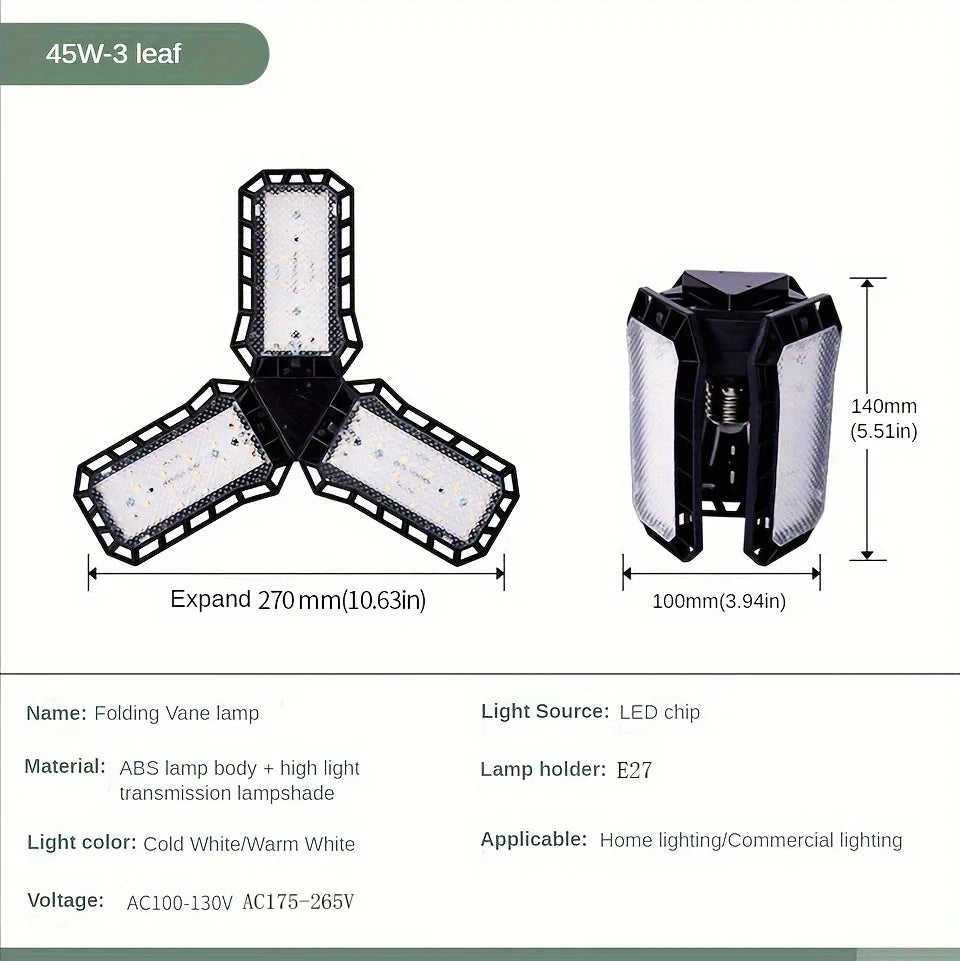 Super Bright LED Garage Bulb — 40W 60W 80W E27 Shop Light