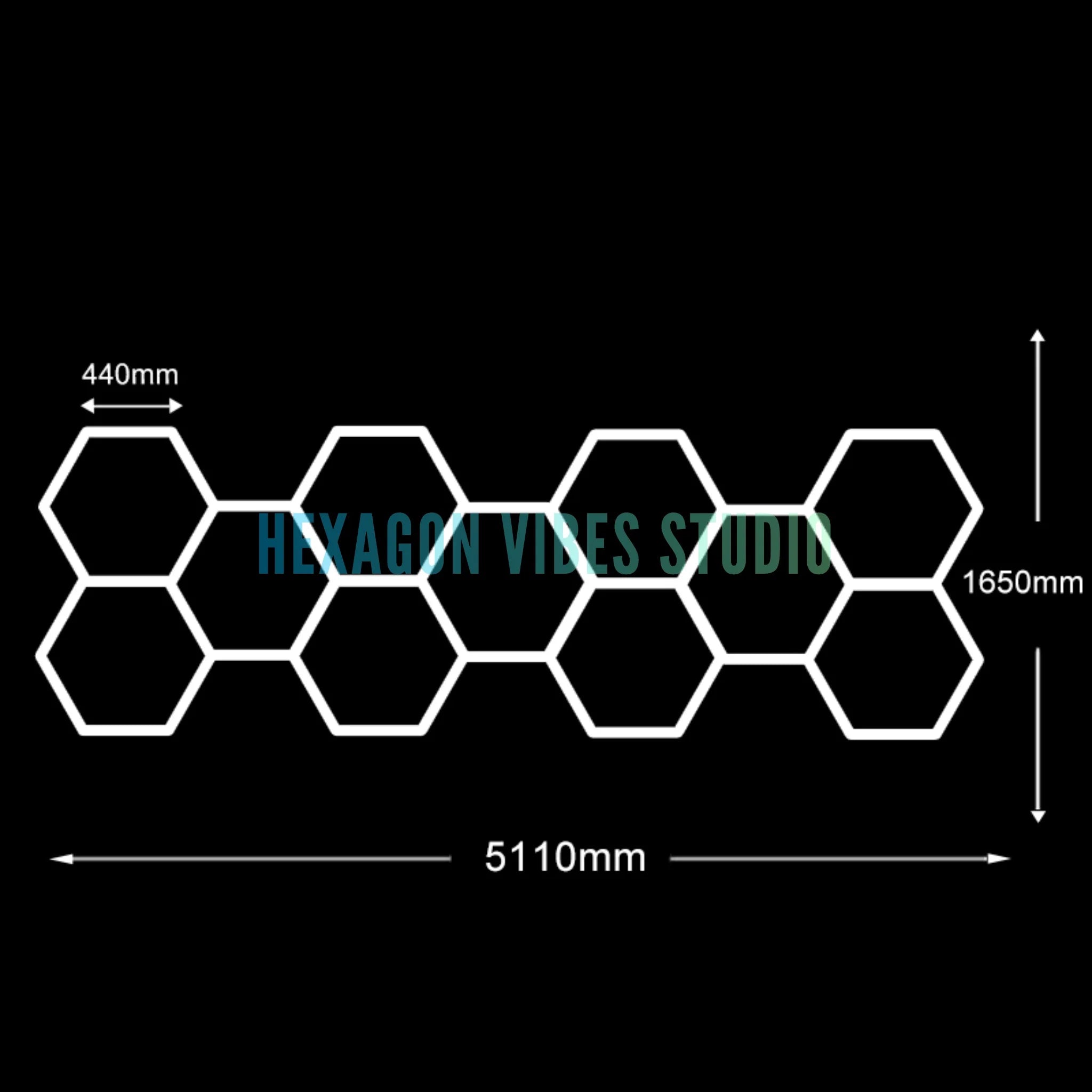 Honeycomb LED Tube Garage Light — Ceiling Strip Lamp