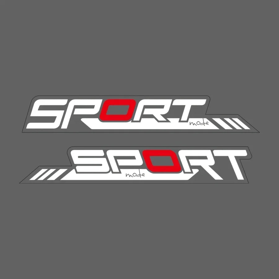 Sport Logo Car & Motorcycle Decal — 2 Piece Set