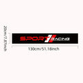 Racing Windshield Decal — Waterproof Vinyl Car Sticker