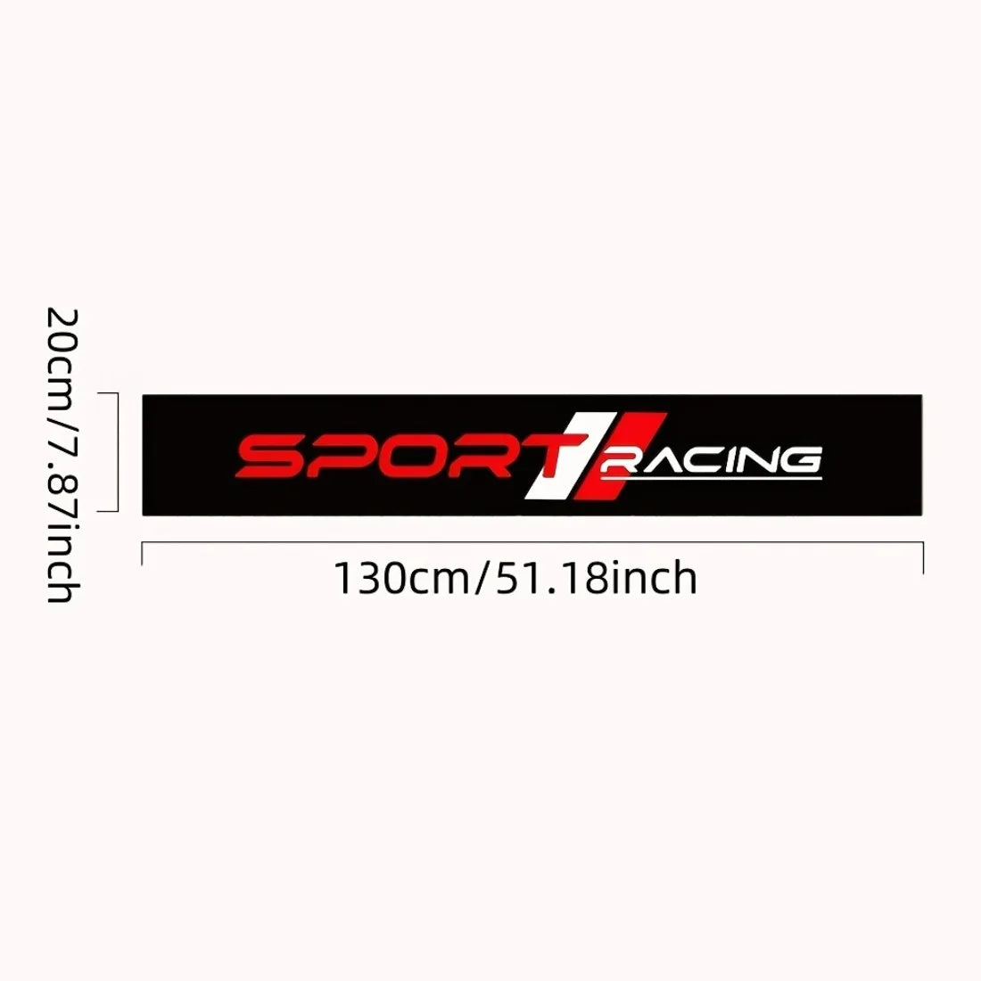 Racing Windshield Decal — Waterproof Vinyl Car Sticker