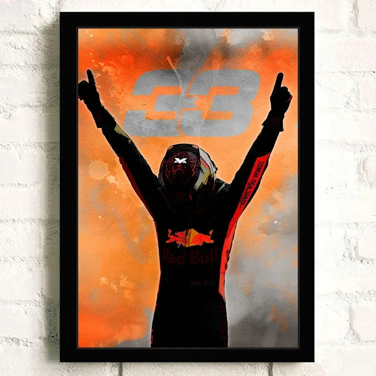 F1 Racing Car Canvas Poster — Motorsport Wall Art