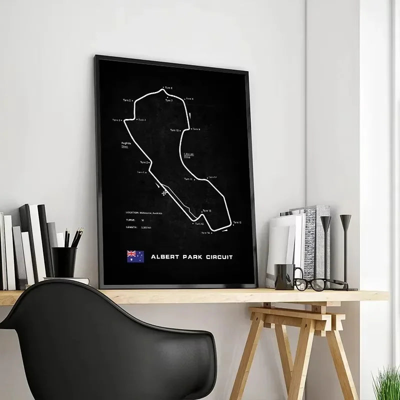 World Racing Circuits Canvas Poster — Nürburgring & Le Mans Wall Art