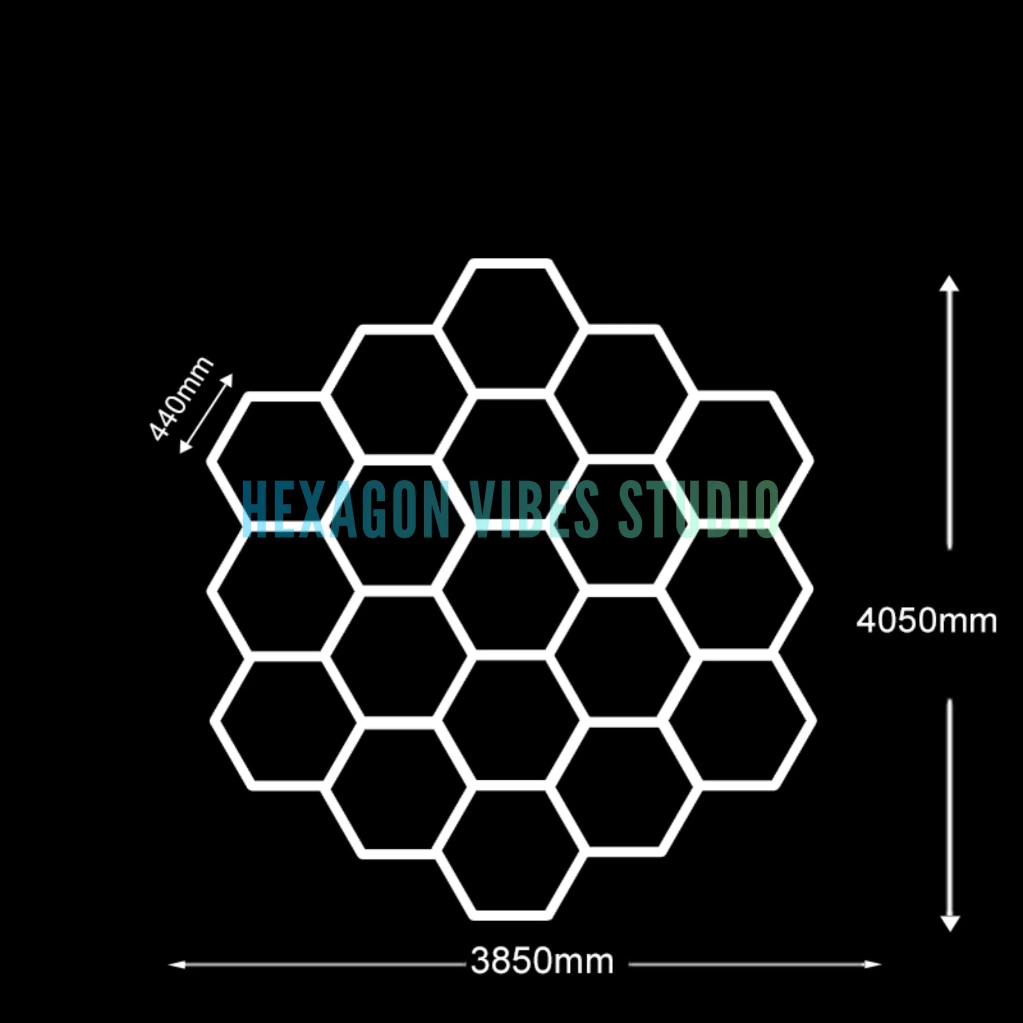 Honeycomb LED Tube Garage Light — Ceiling Strip Lamp