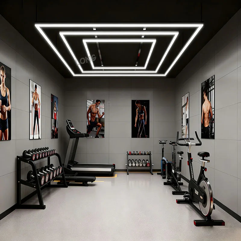 Hexagonal LED Garage Light — 6500K Workshop Ceiling Lamp