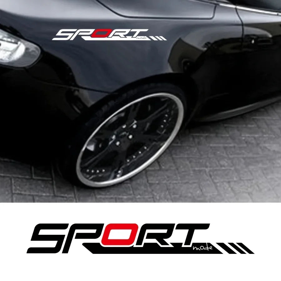 Sport Logo Car & Motorcycle Decal — 2 Piece Set