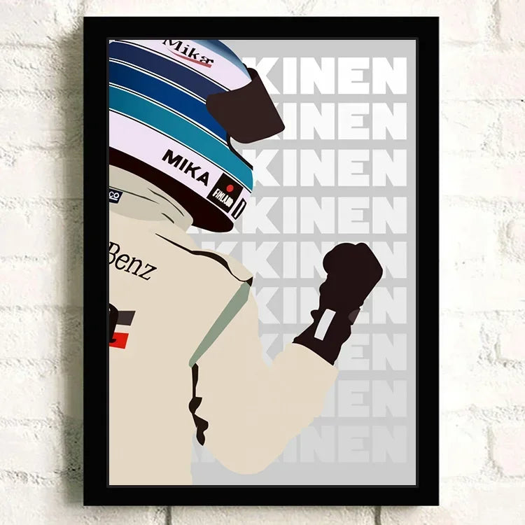 F1 Racing Car Canvas Poster — Motorsport Wall Art