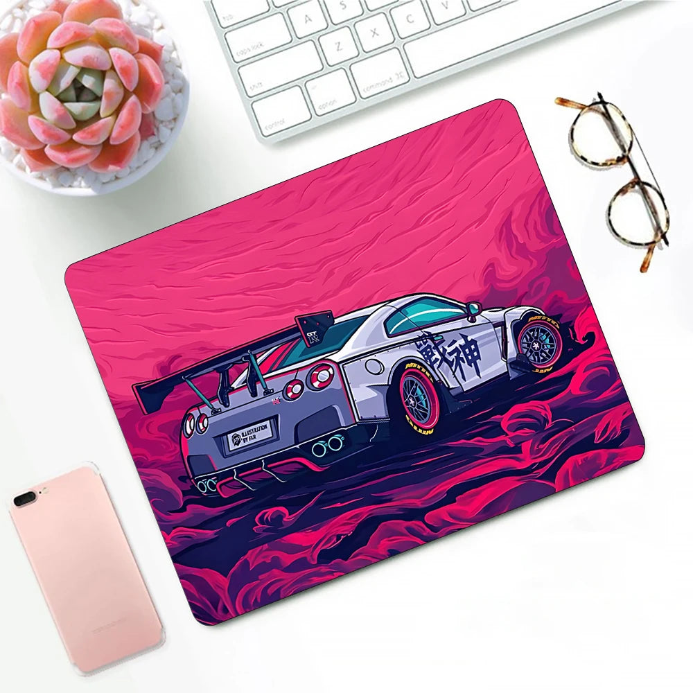 Sports Car Logo Desk Mat — Gaming Mouse Pad