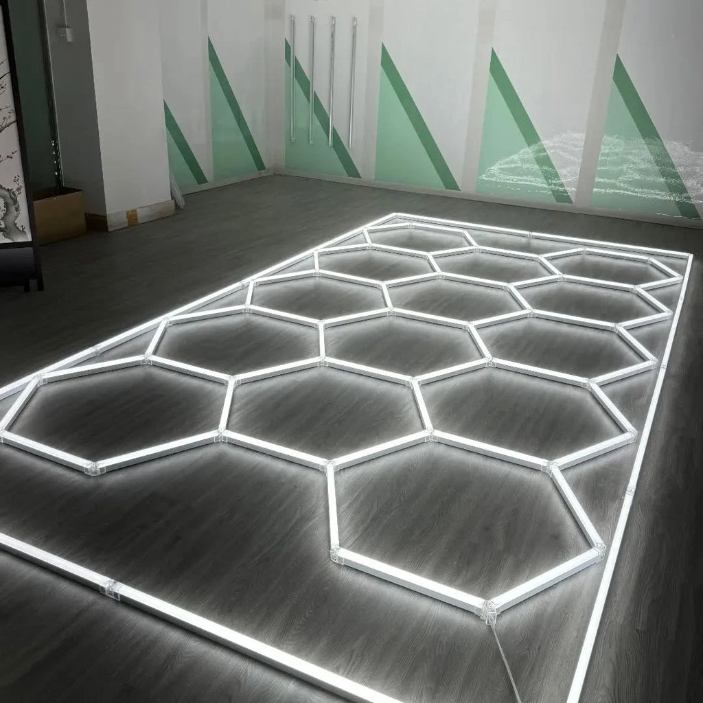 Honeycomb LED Tube Light — Garage & Workshop Ceiling Lamp