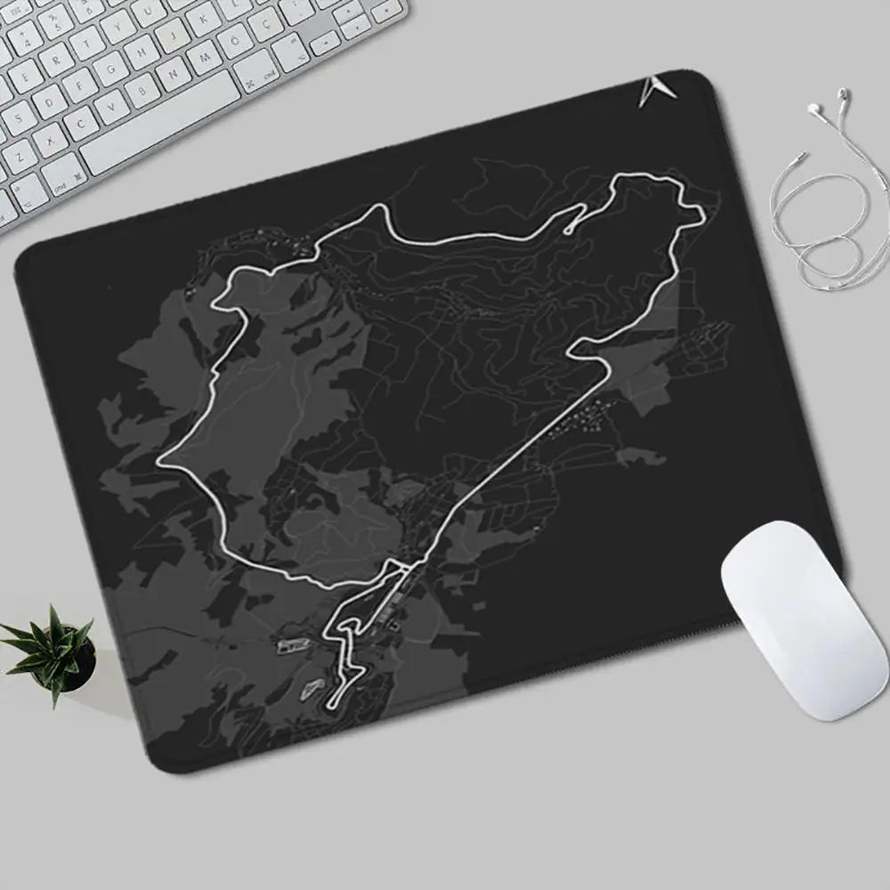 Nürburgring Desk Mat — Racing Track Gaming Mouse Pad