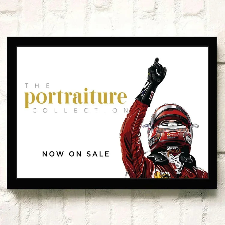 F1 Racing Car Canvas Poster — Motorsport Wall Art