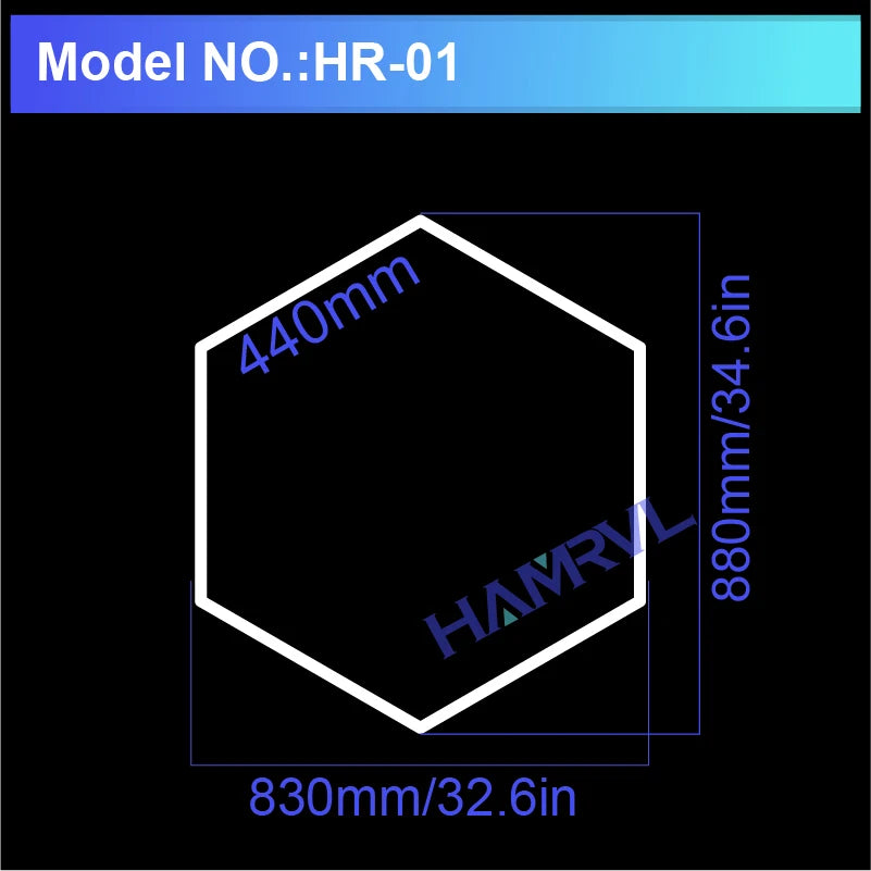 Hexagon Honeycomb LED Garage Lamp — IP65 Ceiling Light