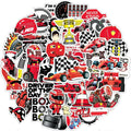 Classic Racing Sticker Pack — 50 Pcs Motorsport Decals