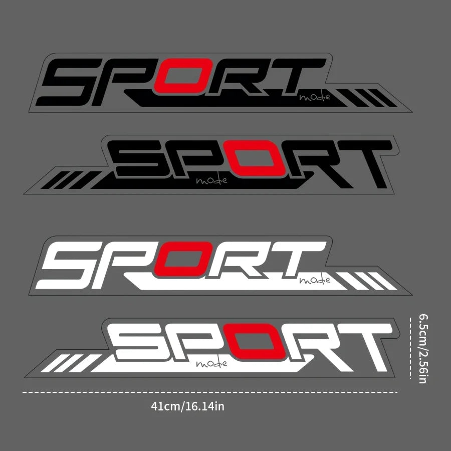 Sport Logo Car & Motorcycle Decal — 2 Piece Set